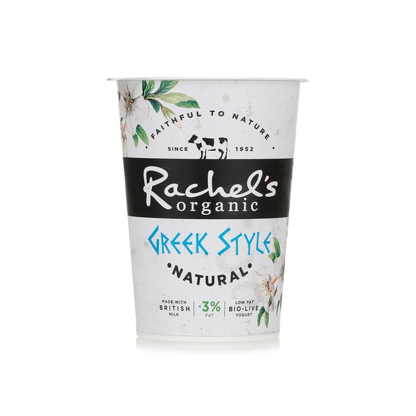 Rachel's Organic low fat Greek natural bio live yogurt 450g Spinneys UAE