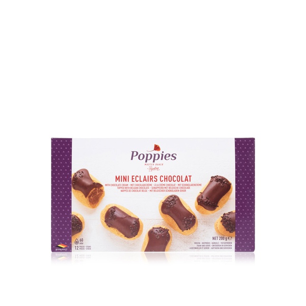 Poppies Frozen 12 Mini Eclairs Au Chocolat 200G