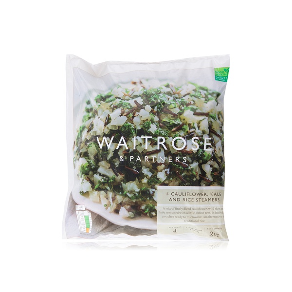 Buy Waitrose 4 cauliflower, kale and rice steamers in UAE