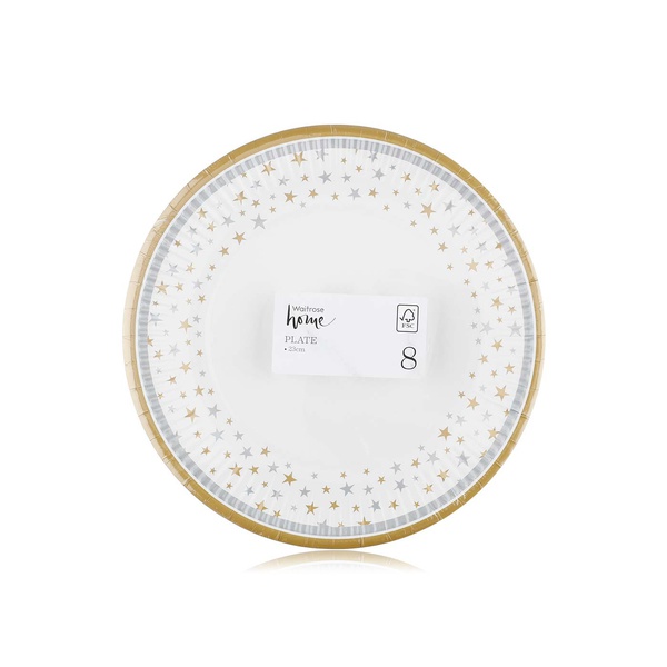 Waitrose Home Stars Celebration Plates 8 Pack