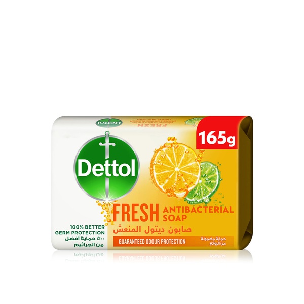 Buy Dettol fresh antibacterial soap 165g in UAE