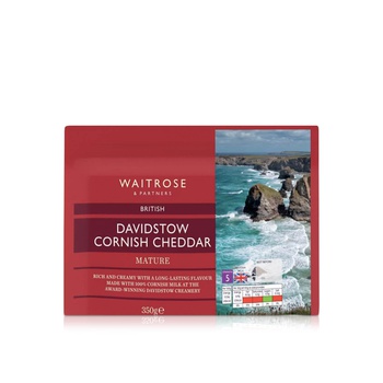 Waitrose Davidstow Cornish Cheddar Mature Strength 5 350g