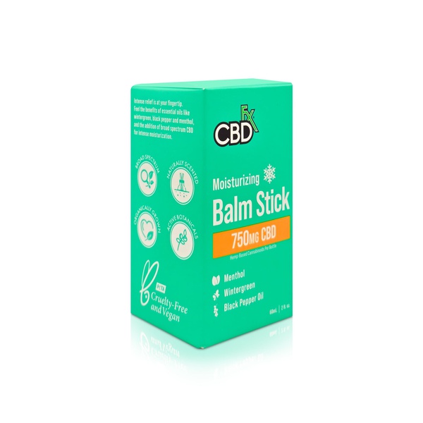 CBDFx 750mg CBD balm stick muscle and joint 60ml