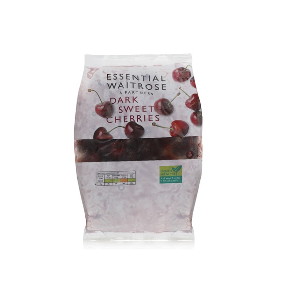 Waitrose Frozen Essential Dark Sweet Cherries 400G