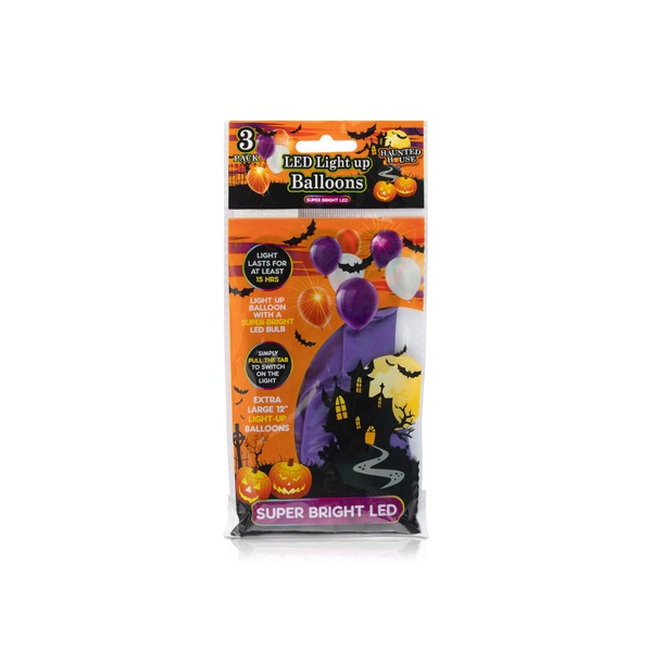 PMS Halloween Solid Color LED Light-Up Balloons x 36