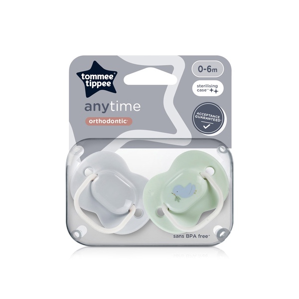Tommee Tippee Any Time Soothers 0-6 Months x 2