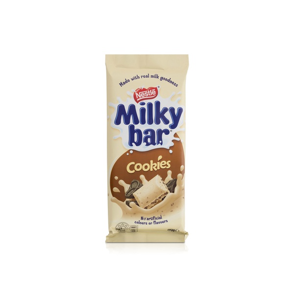 Nestle Milky Bar White Chocolate with Cookies Block 170g