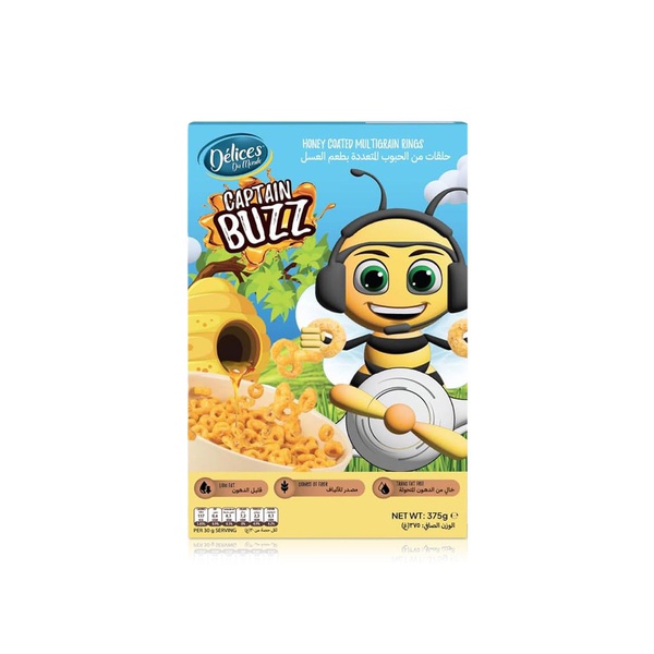 Delices Captain Buzz Honey Coated Multigrain Cereals 375g