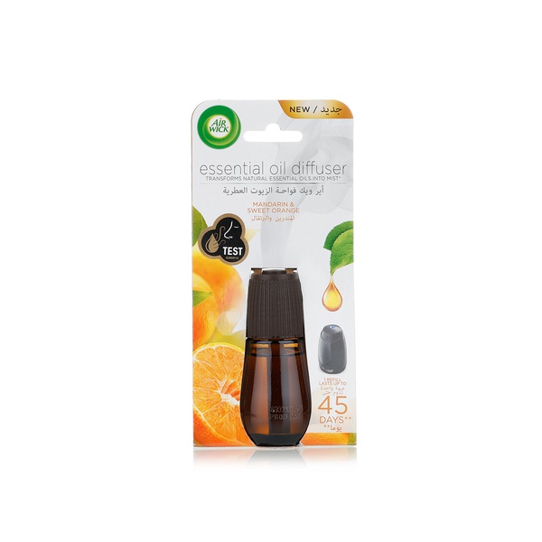 اشتري Air Wick mandarin & sweet orange essential oil diffuser refill 20ml في الامارات