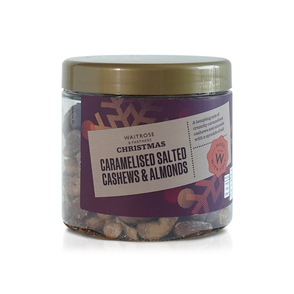 Waitrose Christmas Caramelised Salted Cashews and Almonds 320g