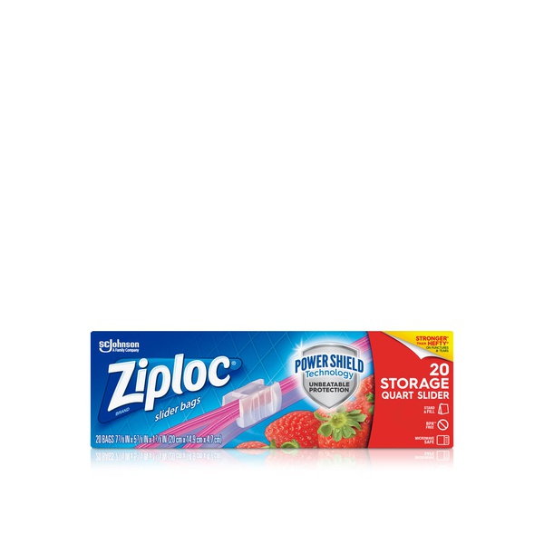 Ziploc Storage Slider Bags Quart Size 48 Pack