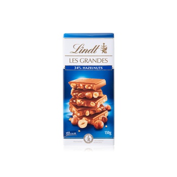 Lindt Les Grandes Hazelnut Milk Chocolate 150g