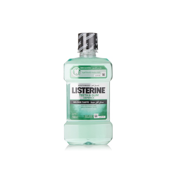 Listerine Mouthwash Teeth and Gum Defense Zero 250ml