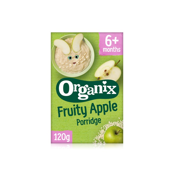 Buy Organix fruity apple porridge 6+ months 120g in UAE