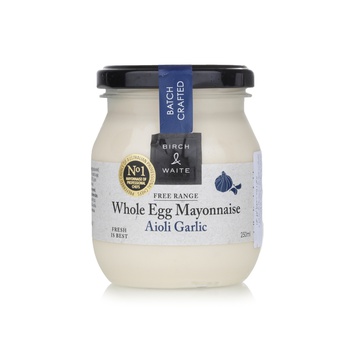 Birch & Waite Aioli Garlic Whole Egg Mayonnaise 250ml