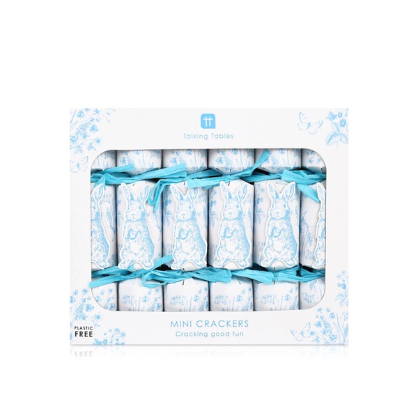 Talking Tables Playful Pierre Blue and White Mini Easter Crackers x 6