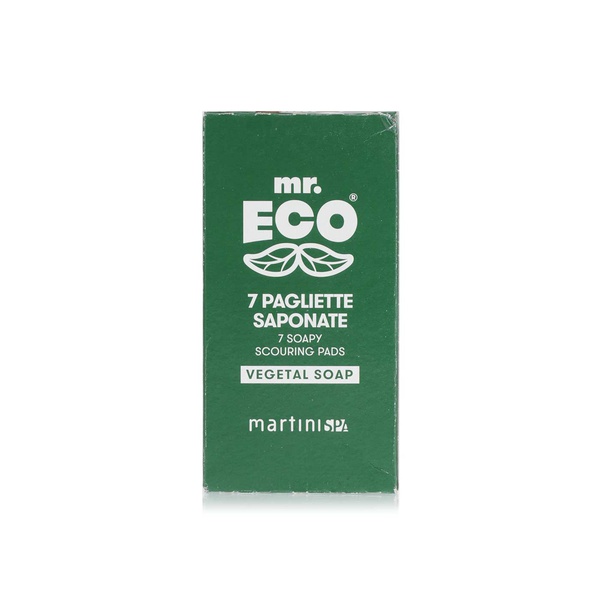 Buy MartiniSPA Mr. Eco soapy scouring pads vegetal soap x7 in UAE