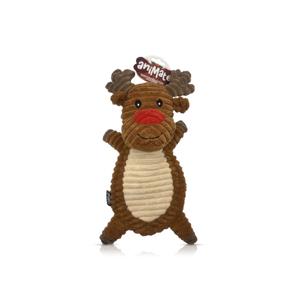 Webbox Reindeer Flattie Pet Toy