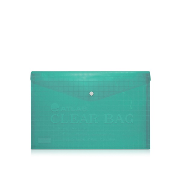 Atlas Clear Bag Document Wallet Green