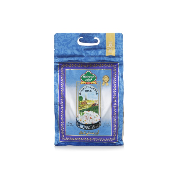 Buy Mehran basmati kernel rice 5kg in UAE