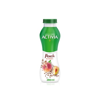 Activia Peach and Grain Yoghurt Drink 280ml