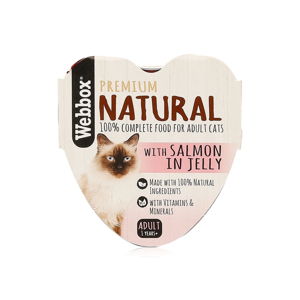 Webbox Premium Natural Salmon in Jelly 85g