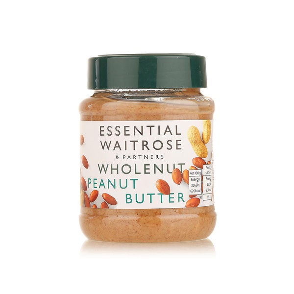 Buy Essential Waitrose wholenut peanut butter 340g in UAE