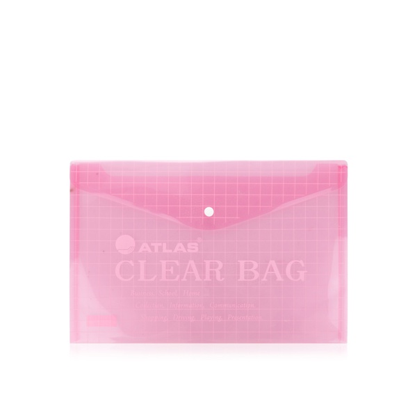 Atlas Clear Red Document Bag F10002