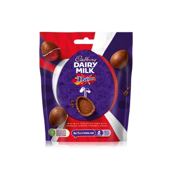Cadbury Dairy Milk Daim Mini Chocolate Eggs Bag 77g