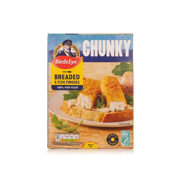 Buy Birds Eye 6 chunky fish fingers extra large 360g in UAE