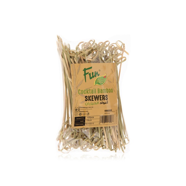 Fun Bamboo Skewers 15cm Bow 100s