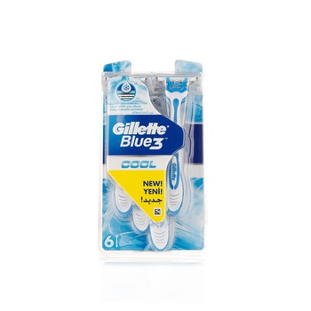 Gillette Blue 3 Cool Razors x 6