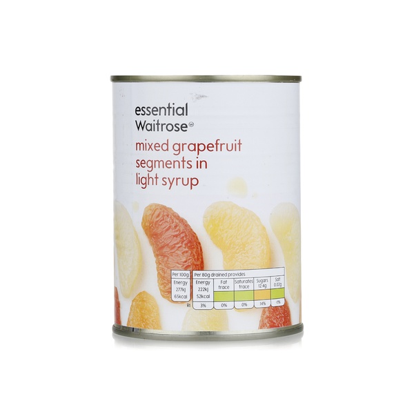 اشتري Essential Waitrose mixed grapefruit segments 540g في الامارات
