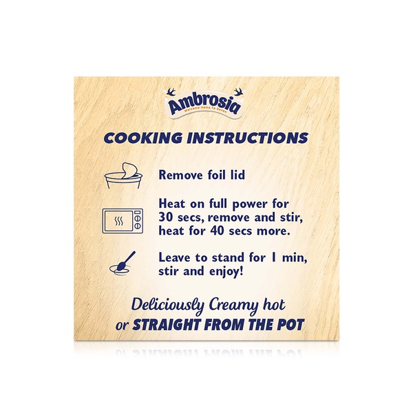 Ambrosia Ready to Eat Porridge Golden Syrup 210g