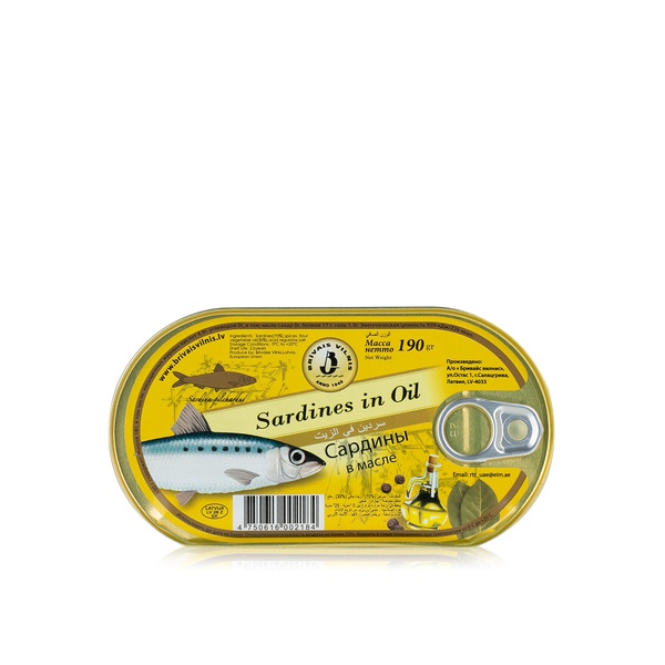 Buy Brivais sardines in oil 190g in UAE