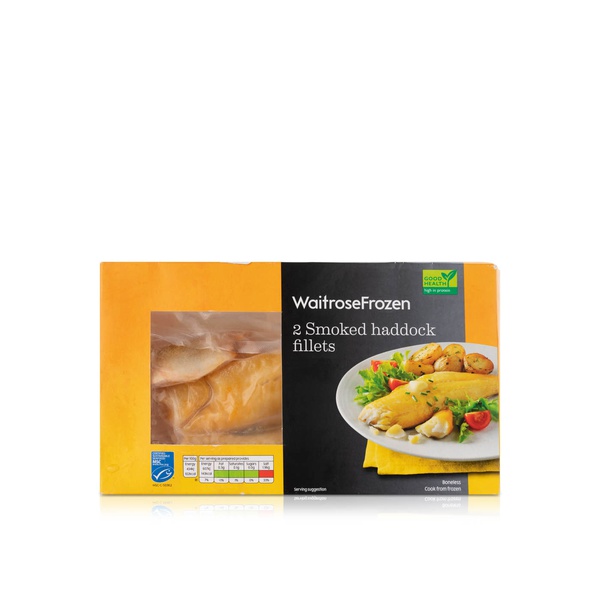 Waitrose Frozen 2 Smoked Haddock Fillets MSC 280g