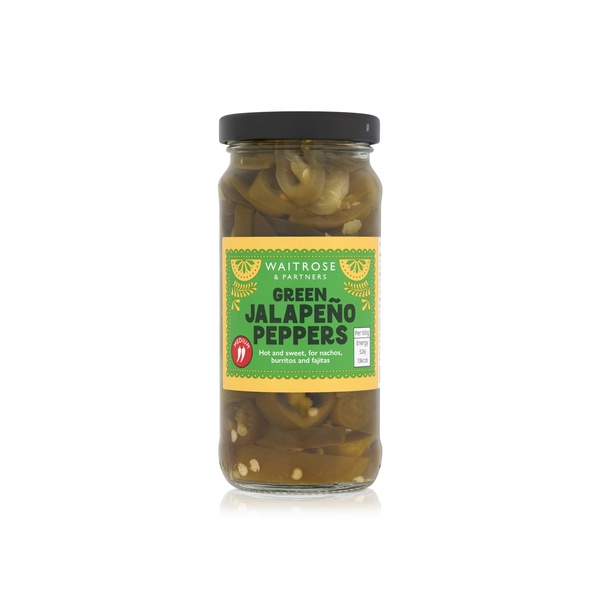 Waitrose Mexican Green Jalapeno Peppers 220g