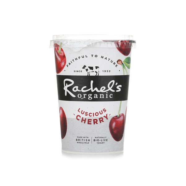 Buy Rachels Organic cherry yoghurt 450g in UAE
