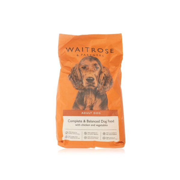 اشتري Waitrose Complete and Balanced Adult Dog Chicken and Vegetable 2.5kg في الامارات