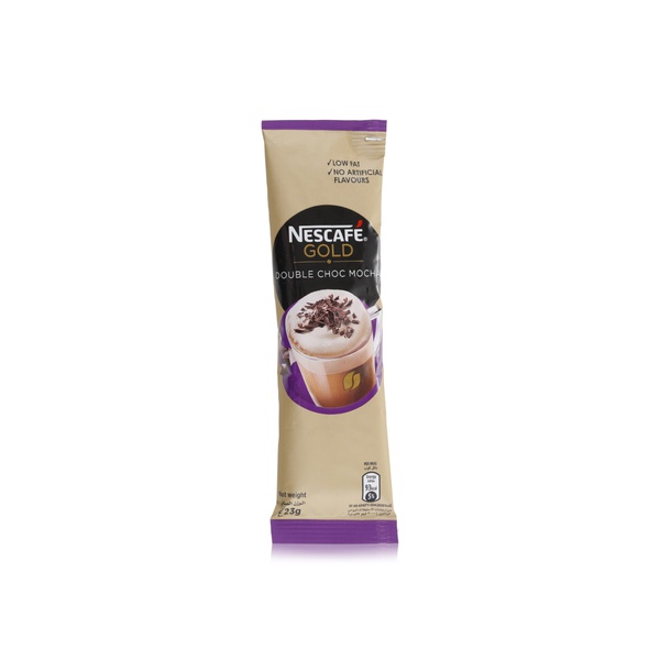 اشتري Nescafé gold double chocolate mocha instant coffee sachet 23g في الامارات