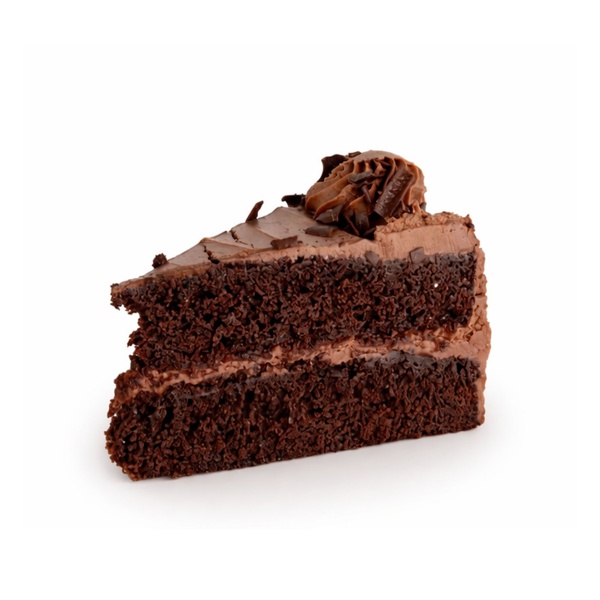 Frozen Chocolate Brownie Cake Slice