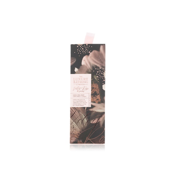 Luxury Bathing Co Velvet Rose and Peony Hand and Nail Cream Gift Set 100ml
