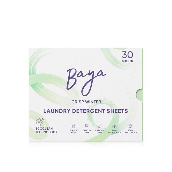 Baya Laundry Detergent Sheets Crisp Winter x 30