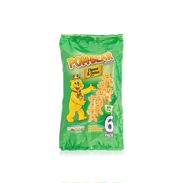 Pom-Bear Cheese and Onion Crisps 6 x 13g