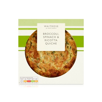 Waitrose Broccoli Spinach Ricotta Quiche 400g