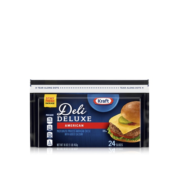 Kraft Deli Deluxe 2% Milk American Cheese Slices x24 453g