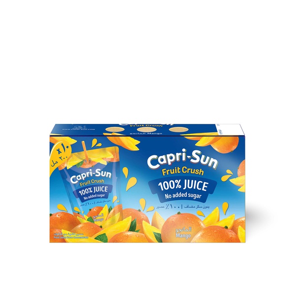 Buy Capri-Sun fruit crush mango juice 10 x 200ml in UAE