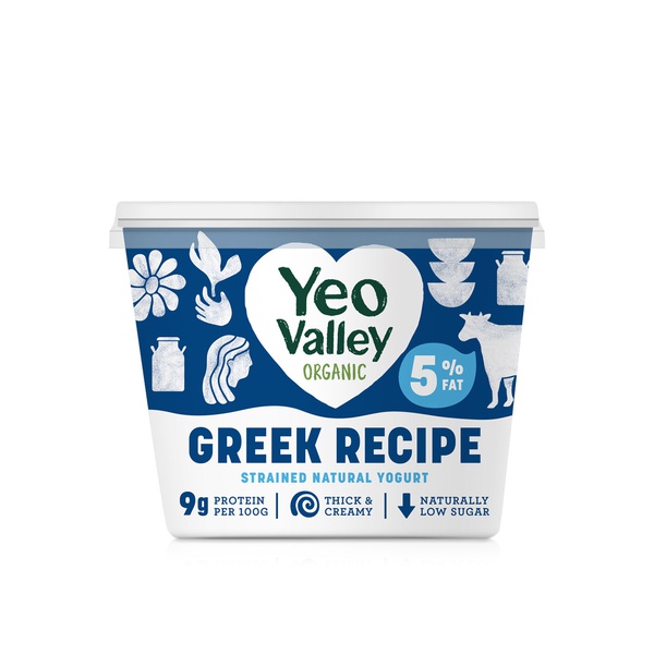 Yeo Valley Organic Greek Recipe Strained Natural Yogurt 450g