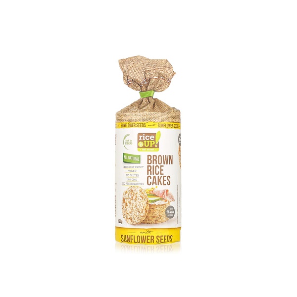 Buy Rice Up brown rice cakes with sunflower seeds 120g in UAE
