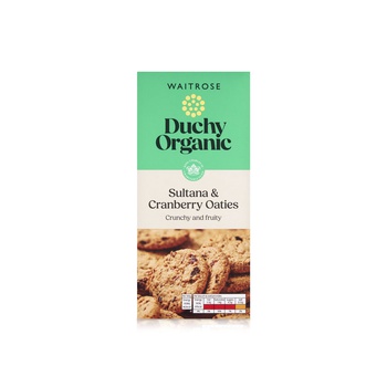 Waitrose Duchy Organic Sultana & Cranberry Oaties Biscuits 150g